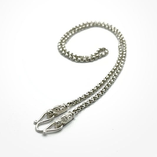 Silver Gotland dragonhead chain (3mm),